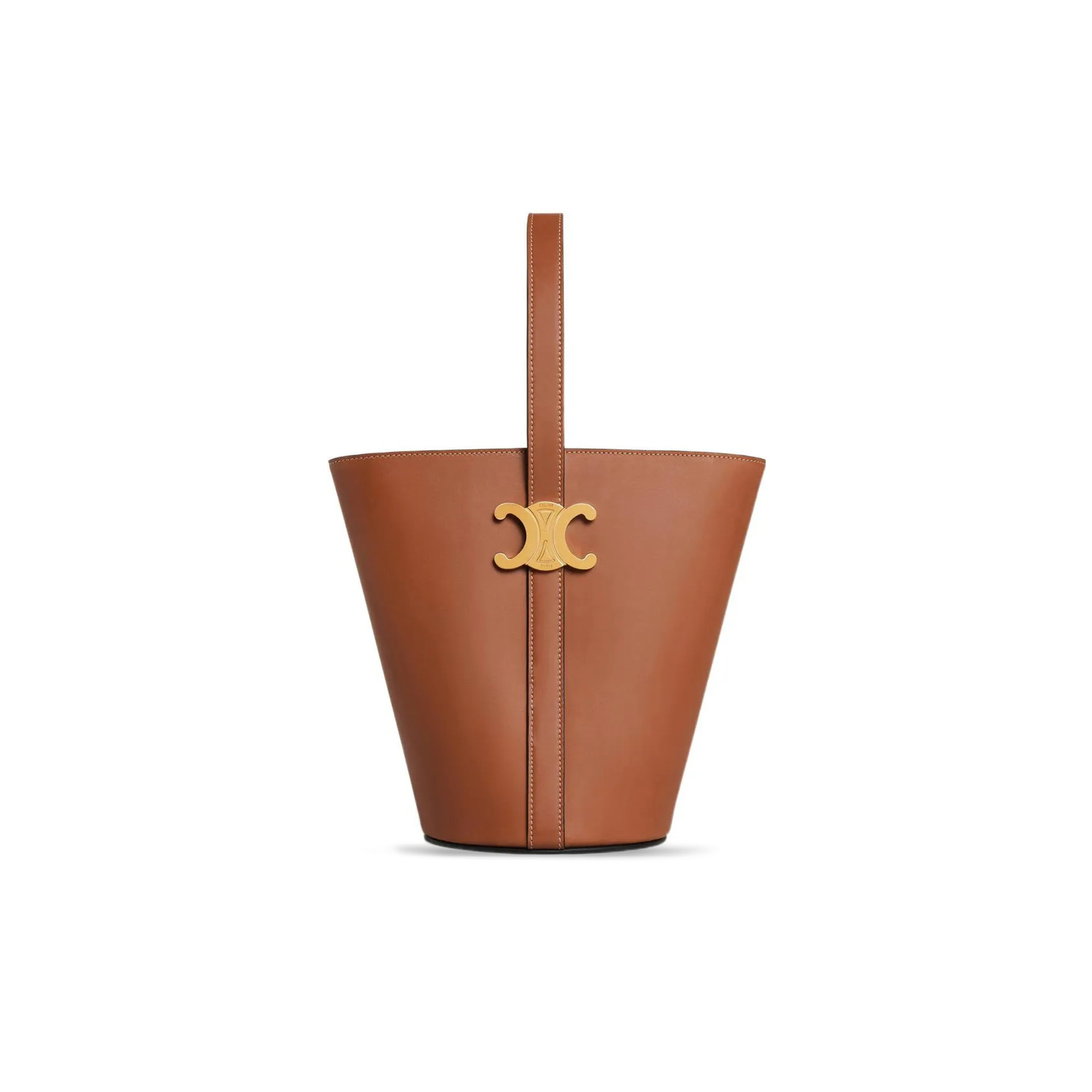 CELINE BUCKET TRIOMPHE IN NATURAL CALFSKIN 199913BFN.04LU (25*22*14cm)